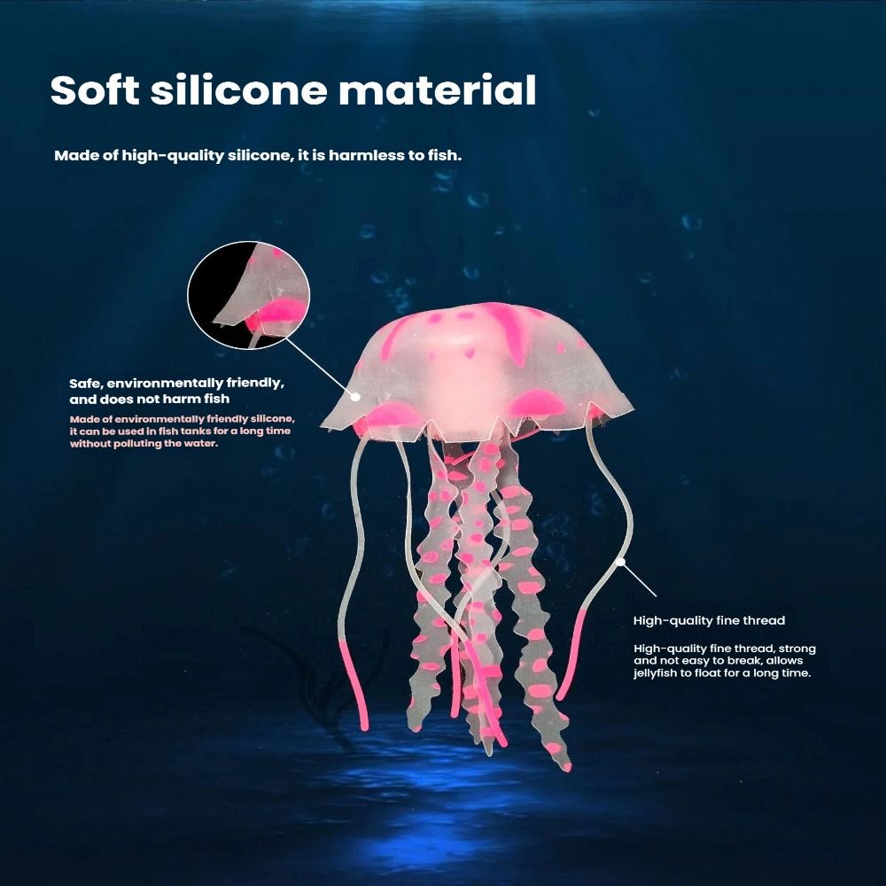 Silicone Simulated Jellyfish G - Aquarium Fish Discus 评论和价格