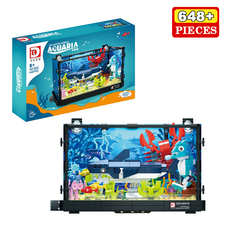 648PCS Shark Ecosystem Tank Bu - Aquarium Fish Lego 评论和价格