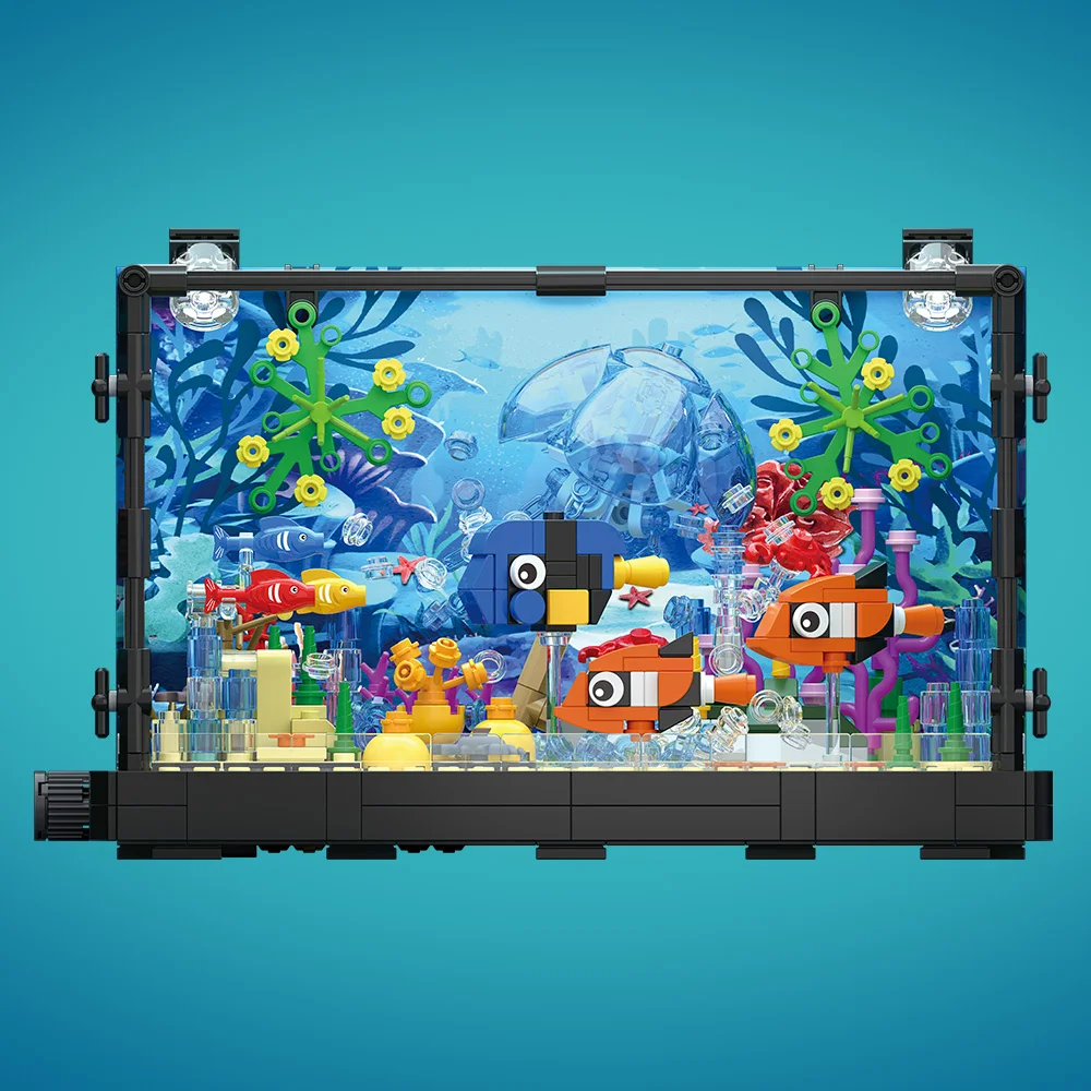 Fish Tank Building Block Set w - Aquarium Fish Lego 评论和价格