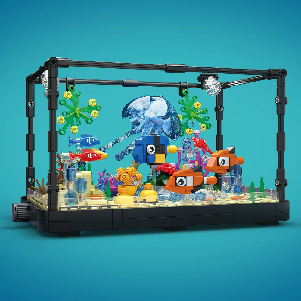 Fish Tank Building Block Set w - Aquarium Fish Lego 评论和价格