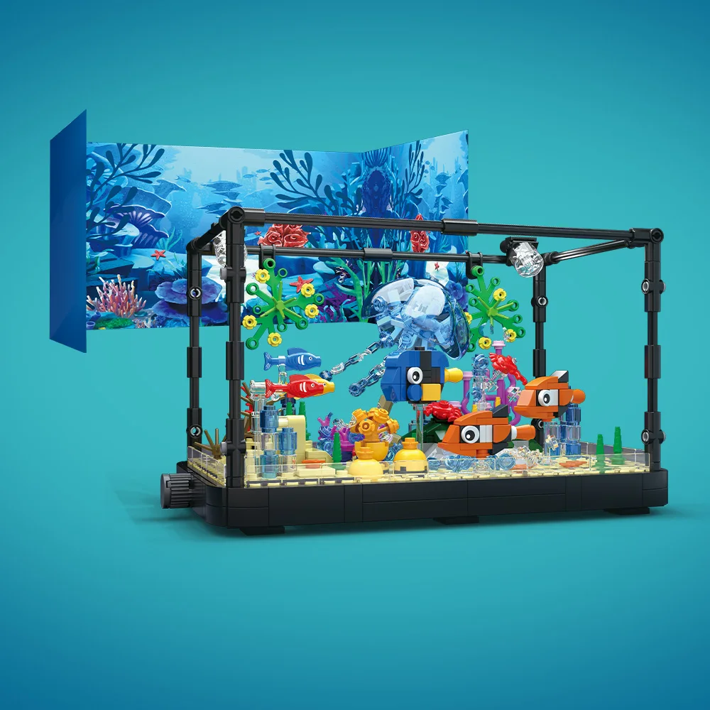 Fish Tank Building Block Set w - Aquarium Fish Lego 评论和价格