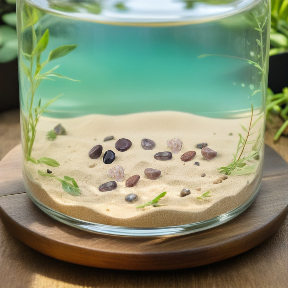 1Set Vibrant Polished River Ro - Aquarium Decoration Rock 评论和价格