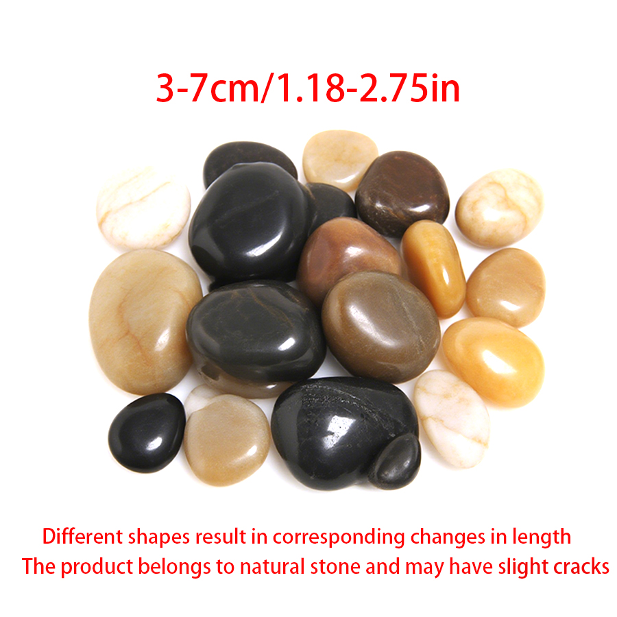 300-700g Smooth River Pebbles, - Aquarium Decoration Rock 评论和价格