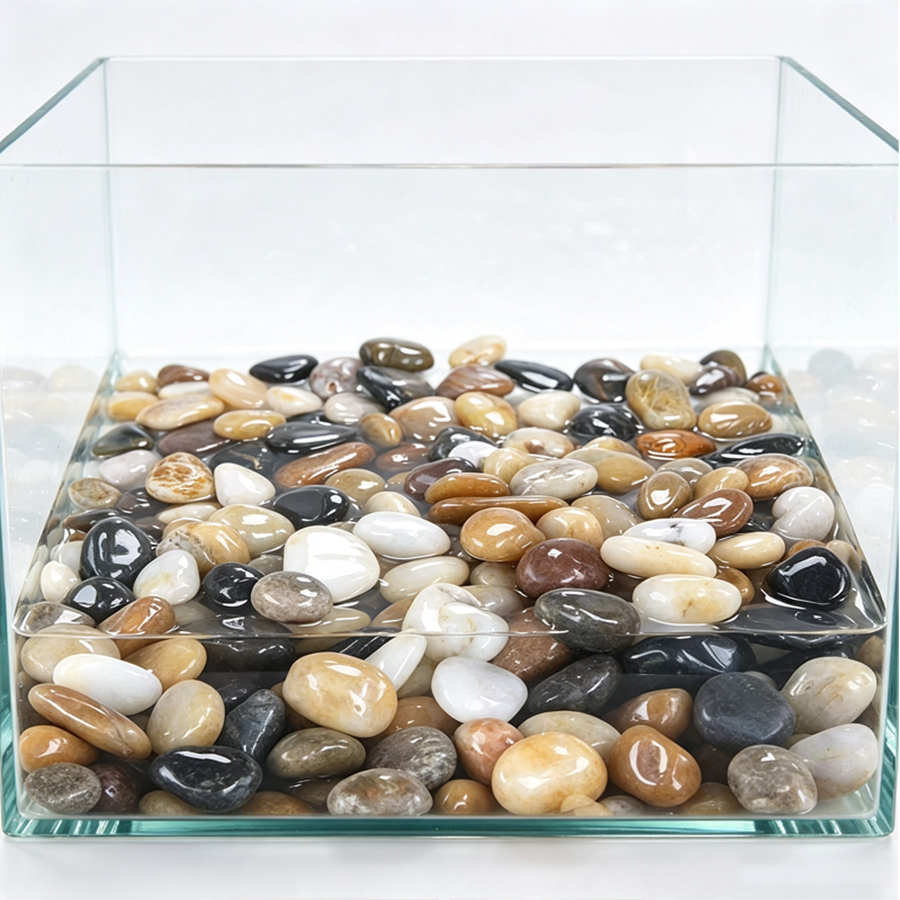 300-700g Smooth River Pebbles, - Aquarium Decoration Rock 评论和价格