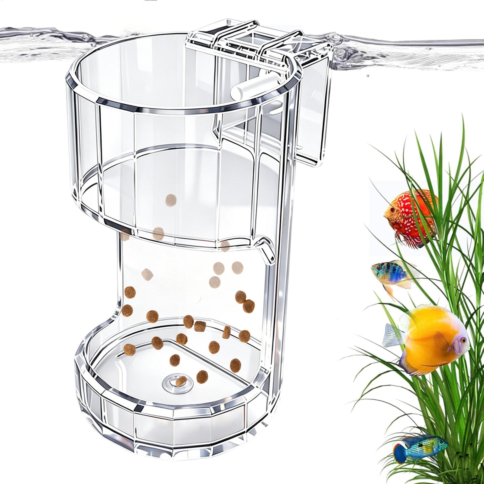 Aquarium Feeding Dish Transpar - Aquarium Fish Holiday Food 评论和价格