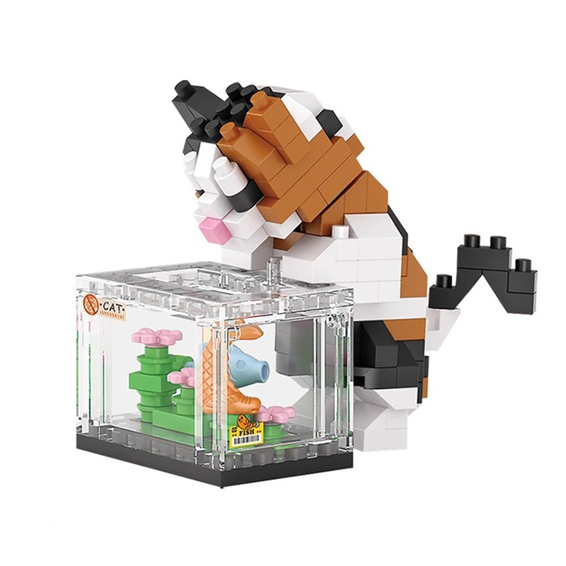 NEW Cute Animals Cats Fish Tan - Aquarium Fish Lego 评论和价格