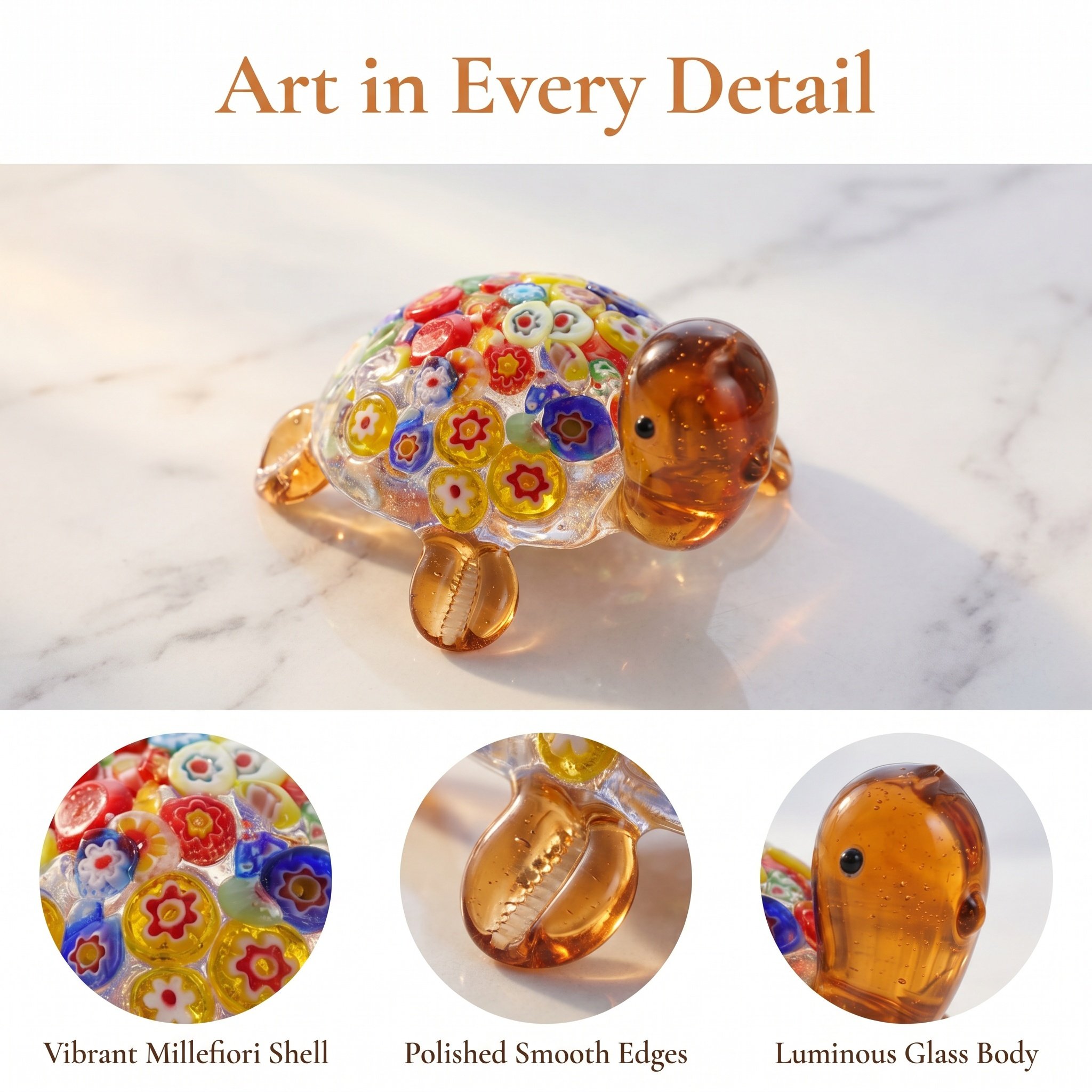 1Pc Cute Glass Turtle Miniatur - Aquarium Fish Japan 评论和价格