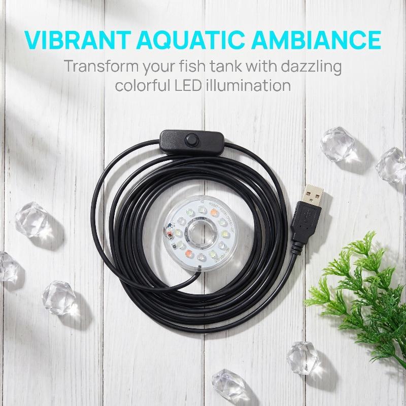 USB LED Fish Tank Light Multi  - Aquarium Fish Lego 评论和价格