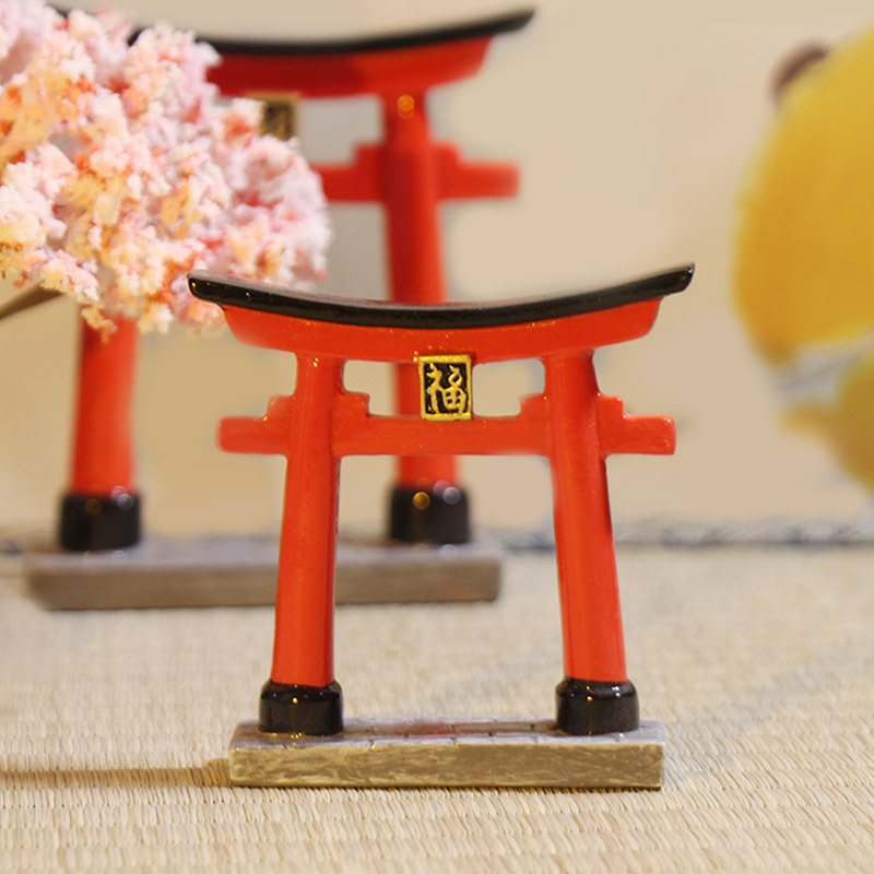 Torii Sculpture Fish Shrine To - Aquarium Fish Japan 评论和价格
