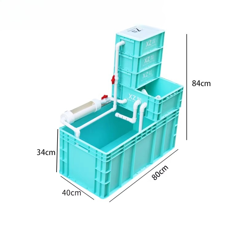 Turtle Tank with Built-in Filt - Aquarium Fish Low Maintenance 评论和价格