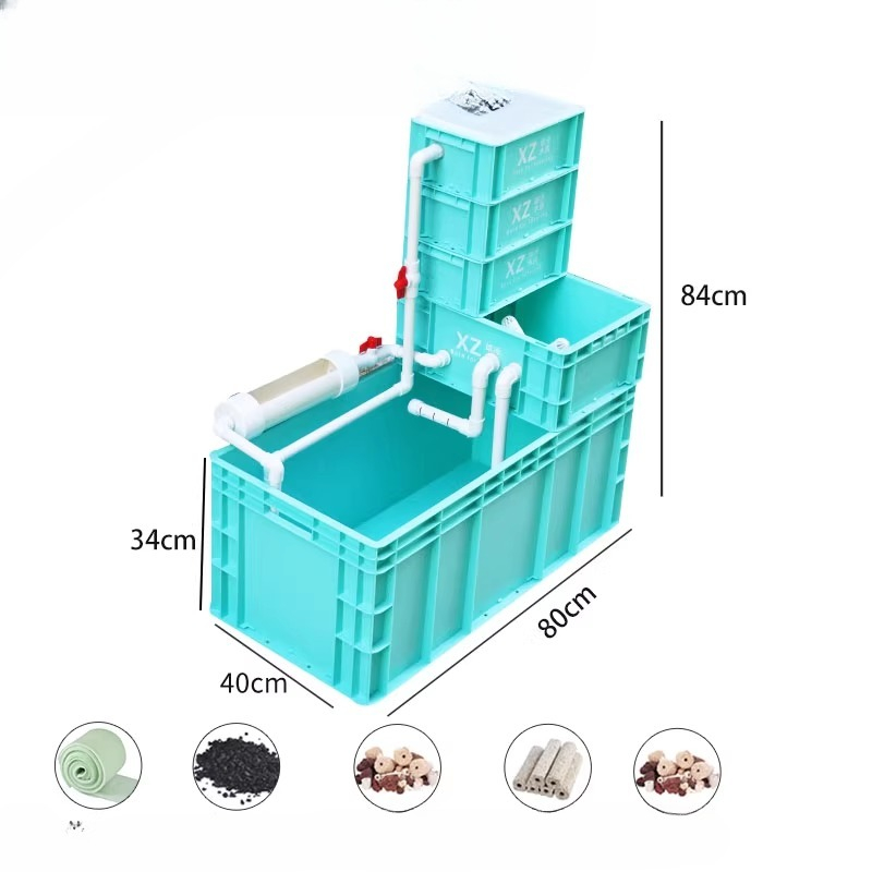 Turtle Tank with Built-in Filt - Aquarium Fish Low Maintenance 评论和价格