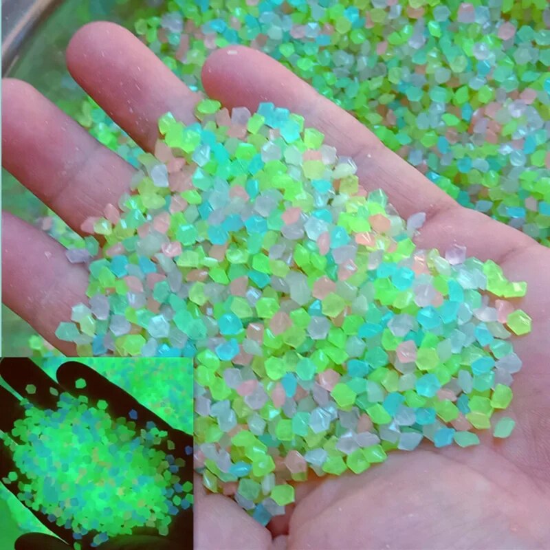 1000pcs 3-5mm Luminous Sand Gl - Aquarium Decoration Rock 评论和价格