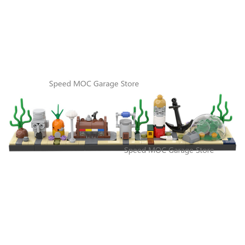 High-Detail Underwater Town Sk - Aquarium Fish Lego 评论和价格