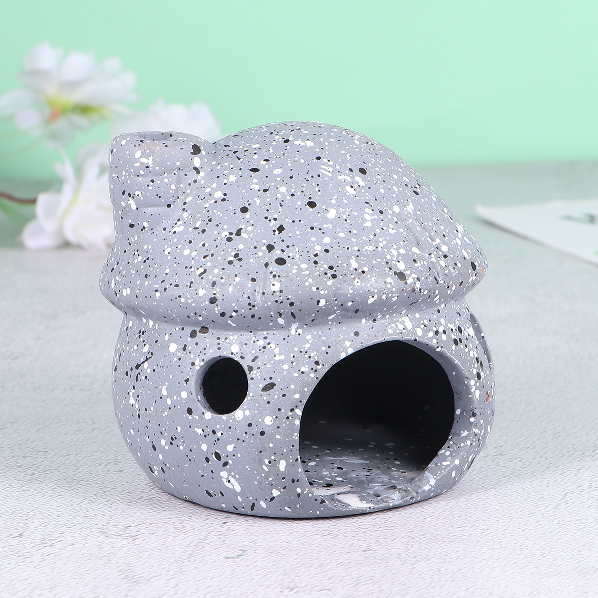 1Pcs Ceramic Mushroom Aquarium - Aquarium Fish Low Maintenance 评论和价格