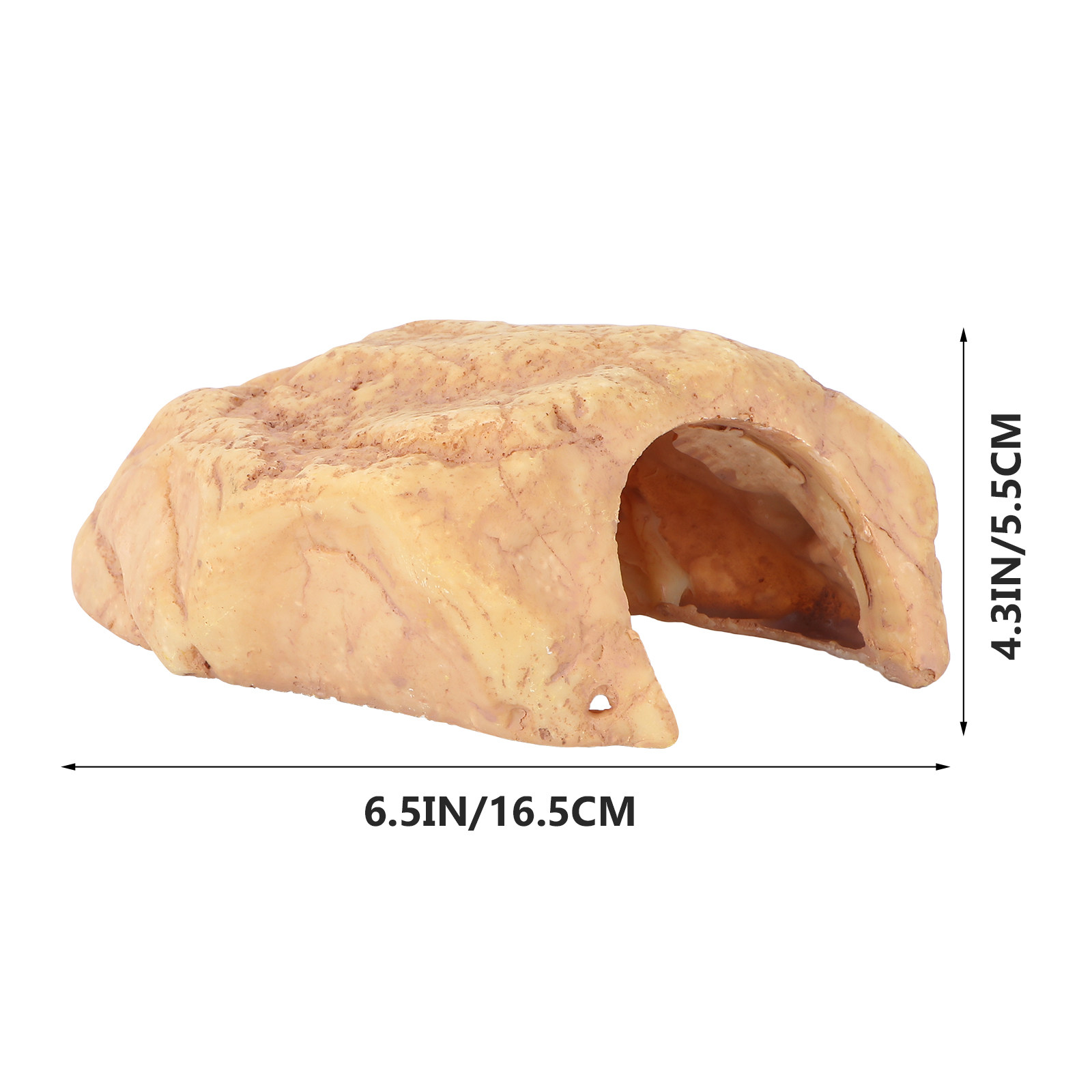 1Pcs Resin Simulation Stone Aq - Aquarium Fish Yellow 评论和价格
