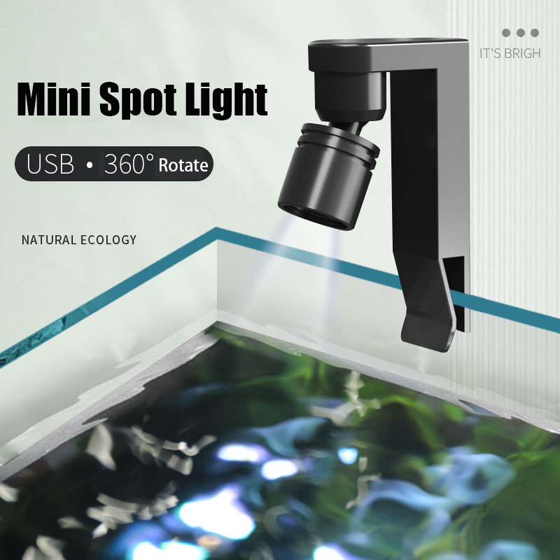 USB Clamp Light Waterproof Whi - Aquarium Fish Yellow 评论和价格