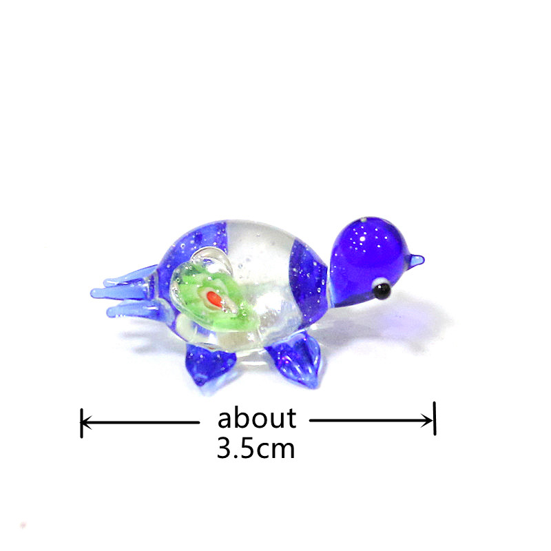 1pc Mini Glass Turtle Figurine - Aquarium Fish Japan 评论和价格