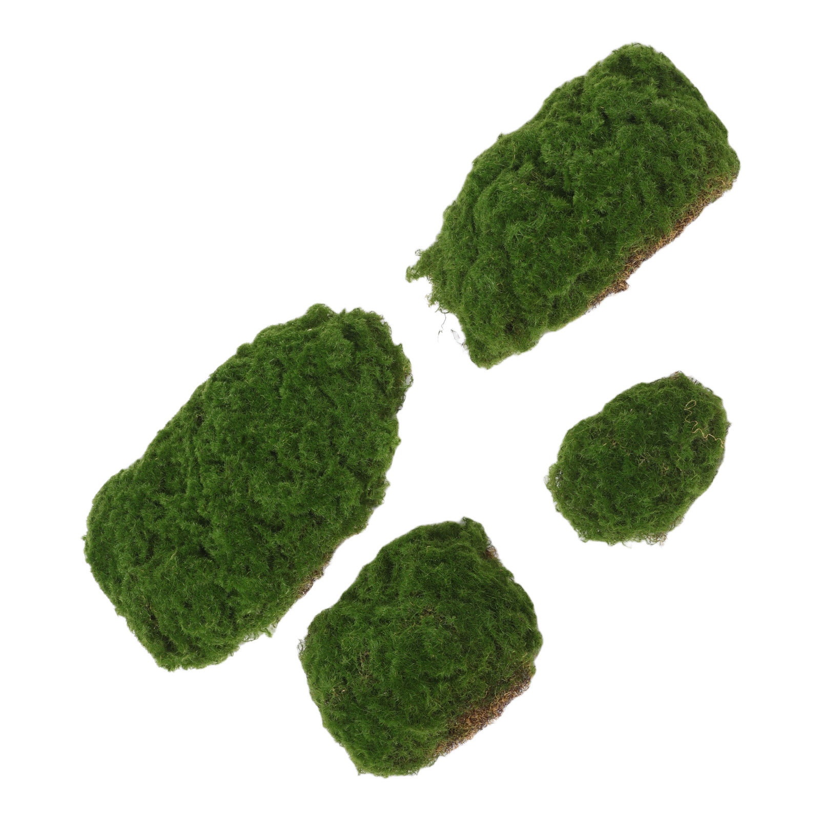 4Pcs Fake Moss Rocks High Real - Aquarium Decoration Rock 评论和价格