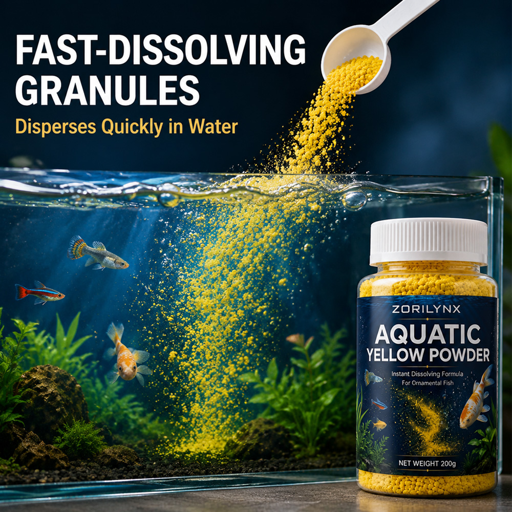 Aquatic Yellow Powder Instant  - Aquarium Fish Yellow 评论和价格