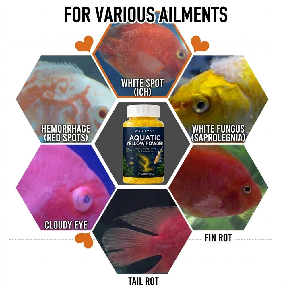 Aquatic Yellow Powder Instant  - Aquarium Fish Yellow 评论和价格