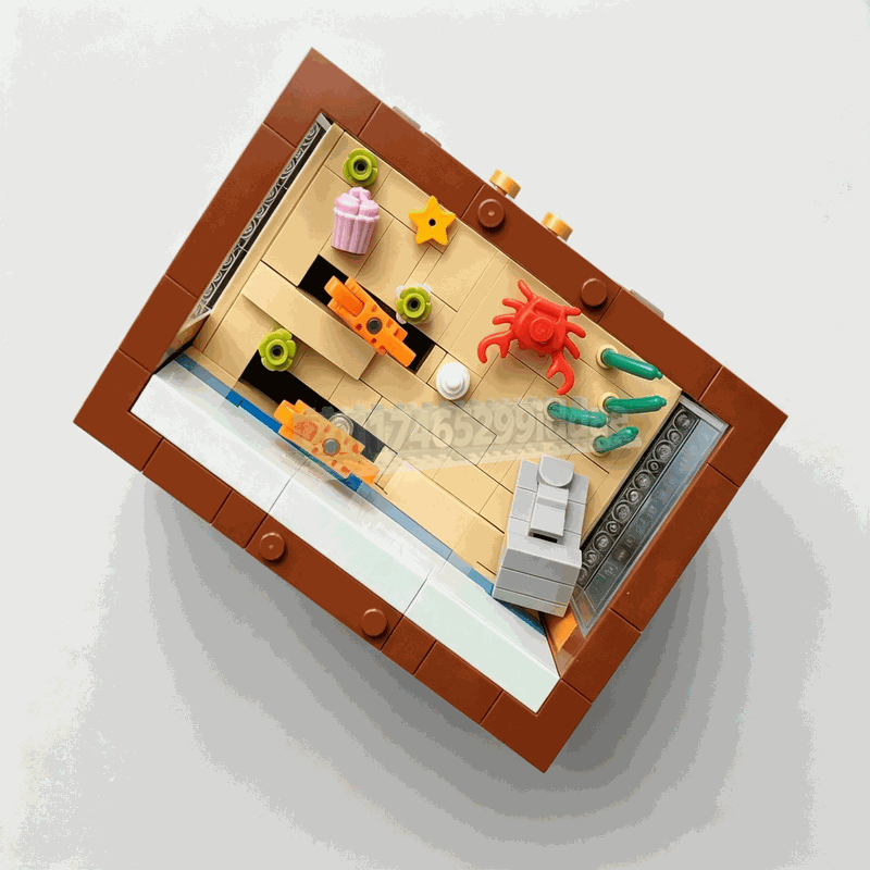 551 Pcs Animated Aquarium Buil - Aquarium Fish Lego 评论和价格