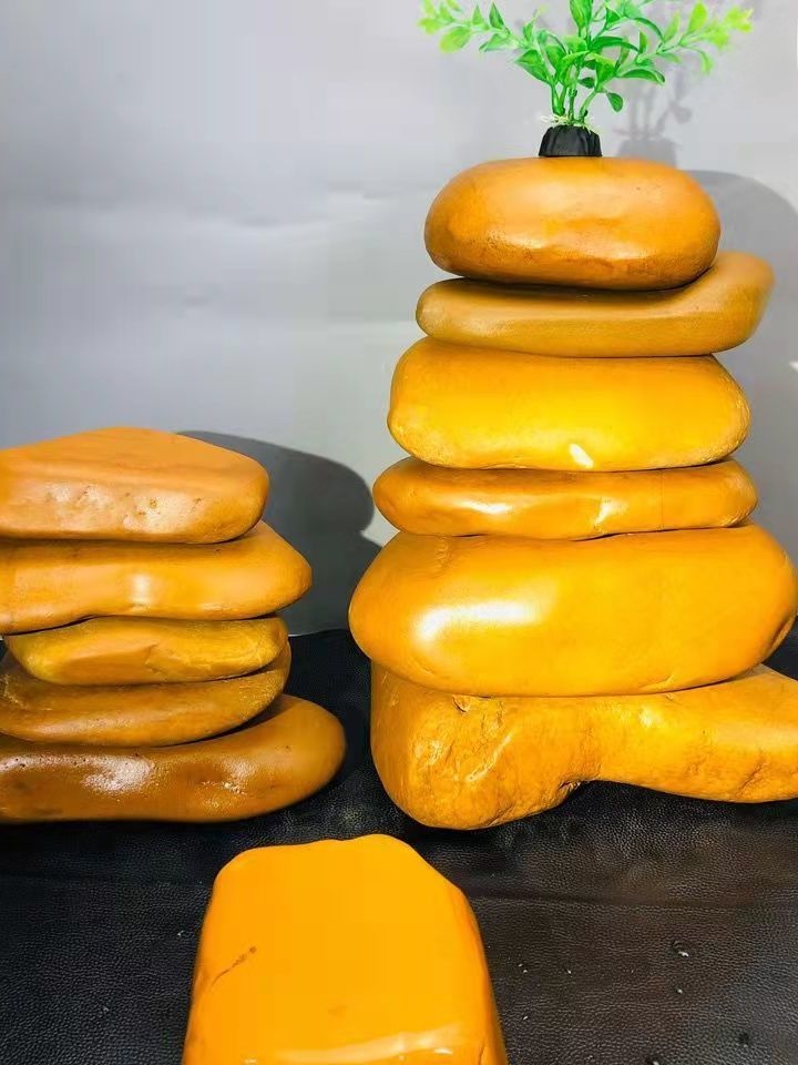 Natural Yellow Wax Stone Turtl - Aquarium Fish Yellow 评论和价格