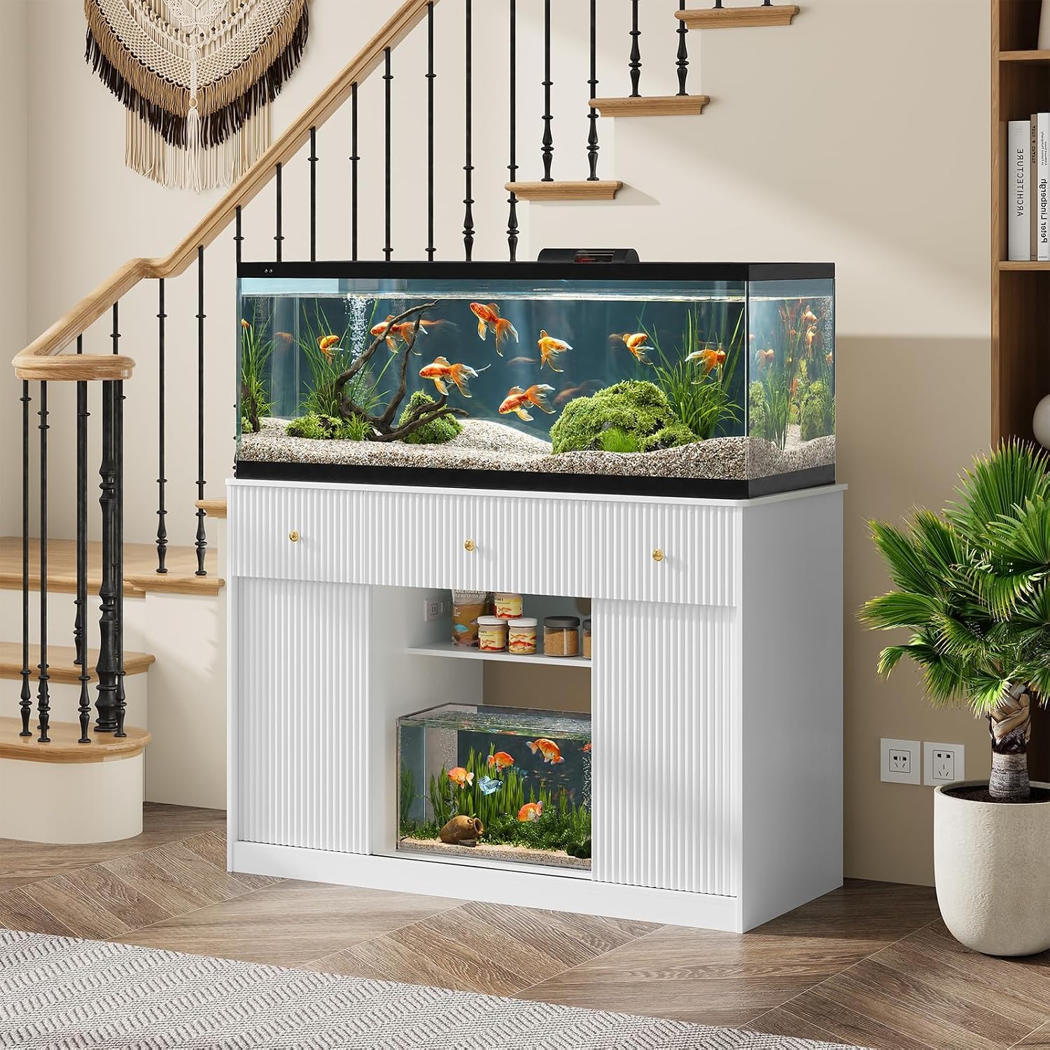 Garvee Aquarium Stand for 55–7 - Aquarium Fish Lego 评论和价格