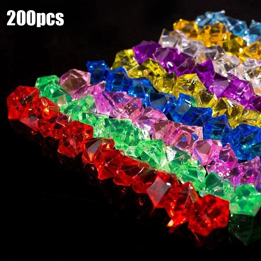 200Pcs Colorful Acrylic Stones - Aquarium Fish Lego 评论和价格