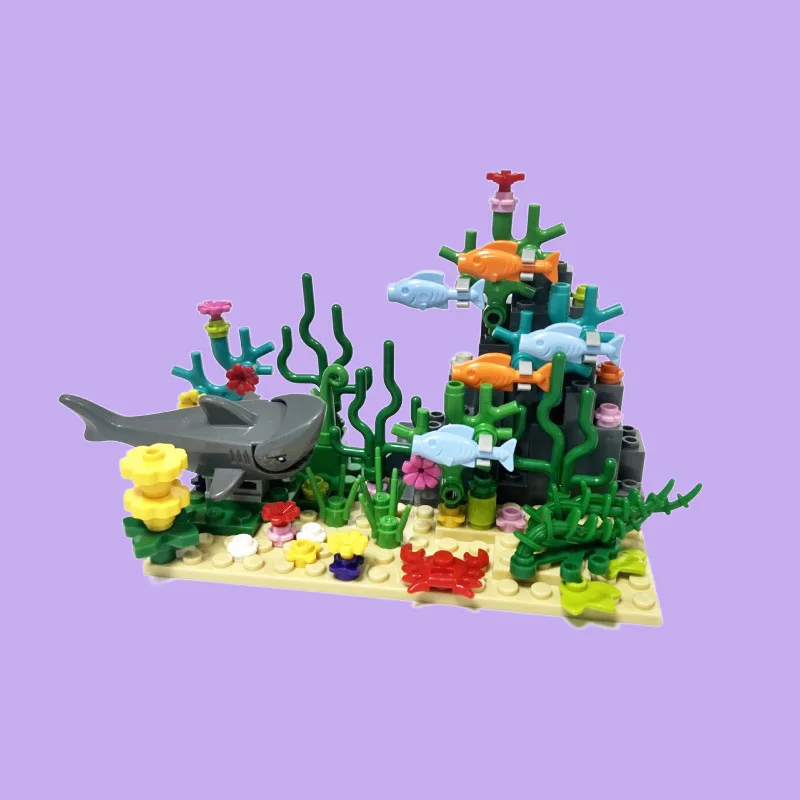 City MOC Aquarium Underwater W - Aquarium Fish Lego 评论和价格