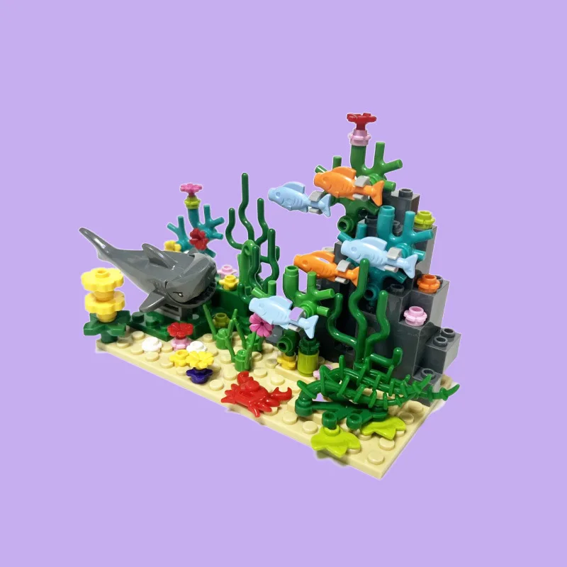 City MOC Aquarium Underwater W - Aquarium Fish Lego 评论和价格